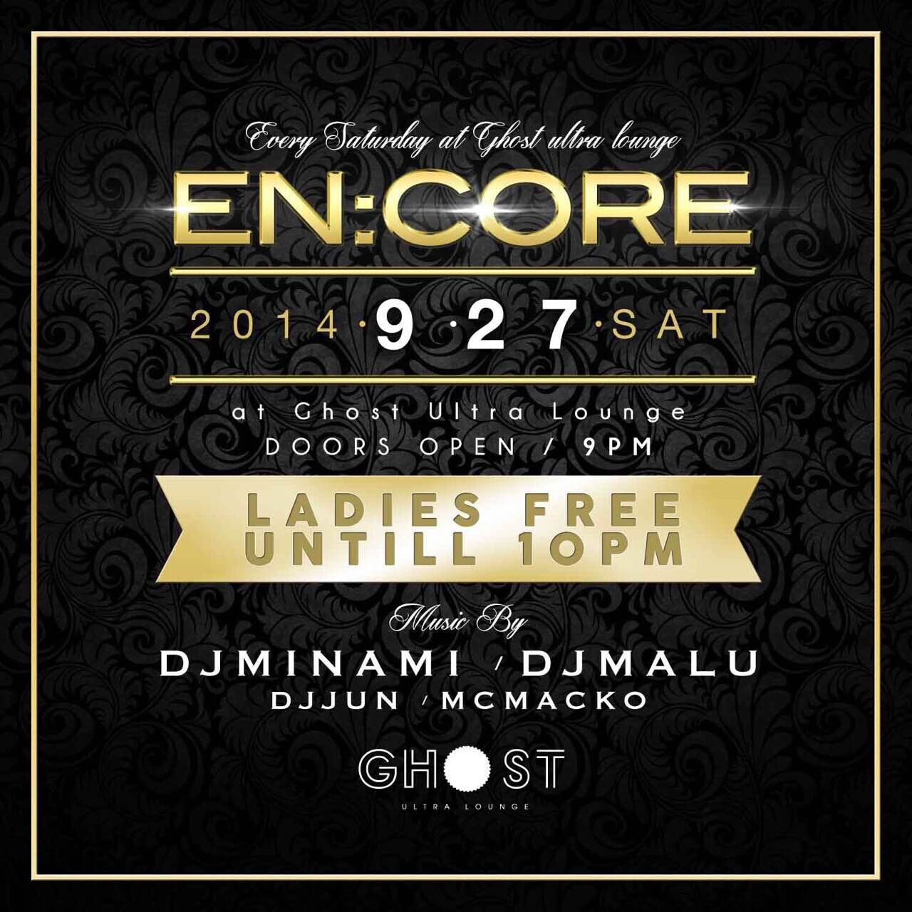 Iflyer En Core エンコア At Ghost Ultra Lounge Osaka
