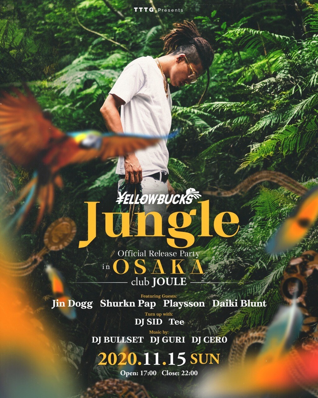 Iflyer Ellow Bucks Jungle Official Release Party In Osaka Club Joule 大阪府