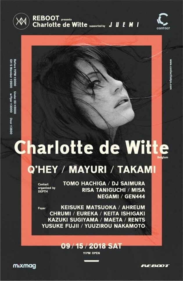 Iflyer Reboot Presents Charlotte De Witte Supported By Juemi At Contact Tokyo