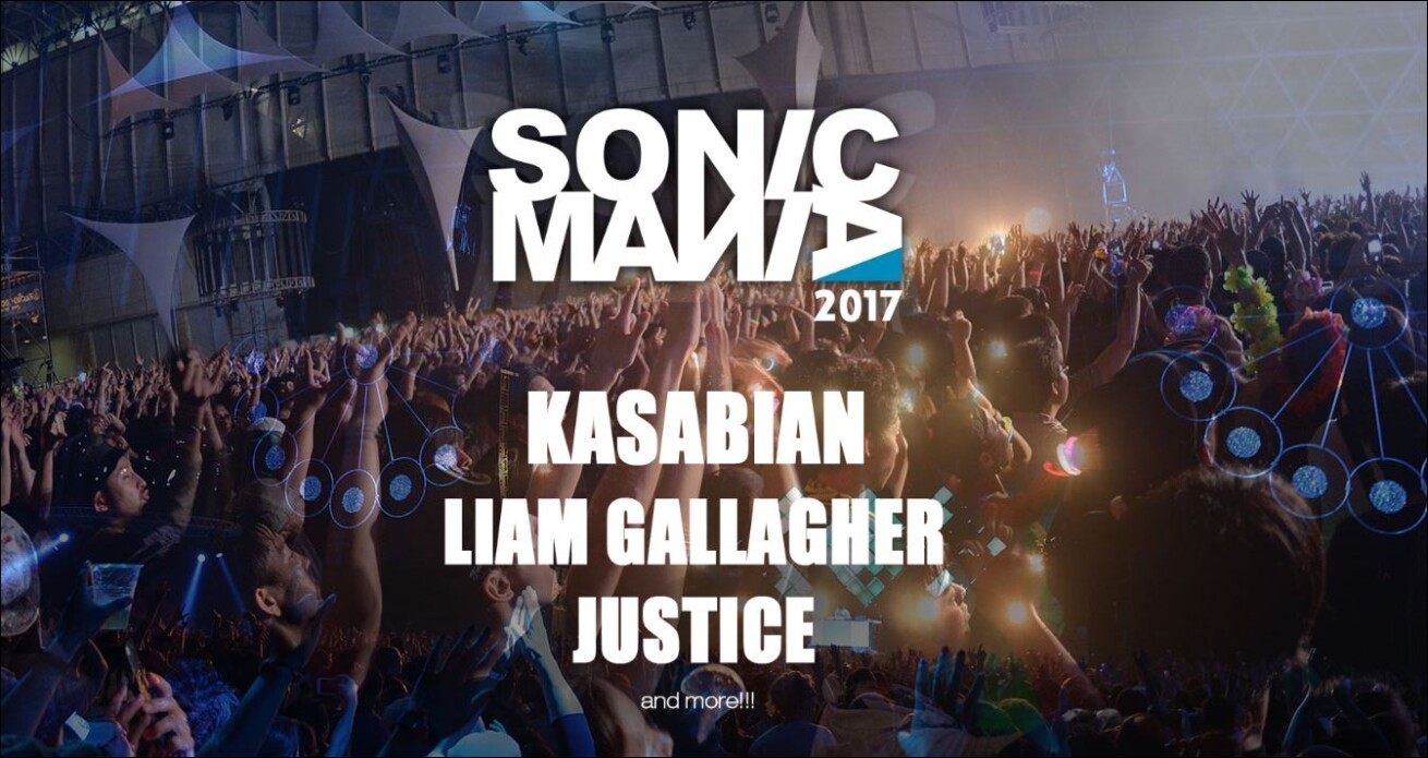 Iflyer Sonicmania ソニックマニア 復活 ヘッドライナーにkasabian Liam Justice