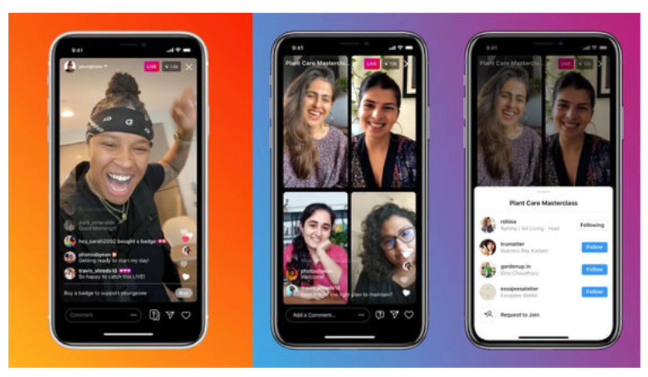 Iflyer Instagram 新機能となる Live Rooms を発表 インスタライブを同時に最大4名で開催することが可能に